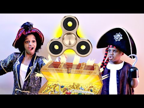 Fidget Spinner PIRATE TREASURE!! - Video For Kids - Shiloh and Shasha - Onyx Kids