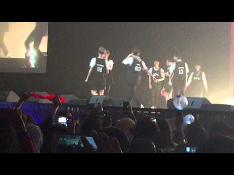 150911 BTS @ SH Music Power- Jimin singing HAPPY BIRTHDAY to Namjoon.