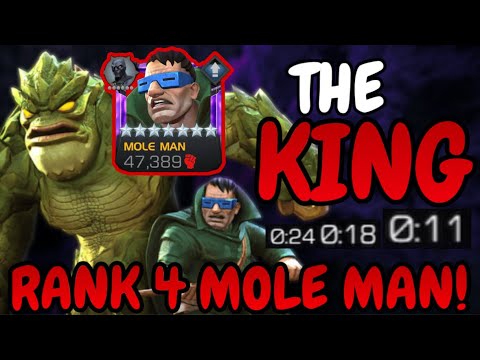 RANK 4 MOLE MAN INTRODUCTION: The King of the Skill Class! My FAVORITE Champion! | Mcoc