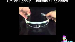 Flashing LED LightUp Sunglasses at BLINKEEZ.com