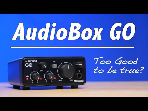Fender AudioBox GO | 2x2 USB-C Audio Interface + PreSonus HD5 Professional Monitoring Headphones — for Music Production, XLR Mic/Line Combo, TS Instrument Input, 24-bit/96 kHz Converters, Zero-Latency video review thumbnail