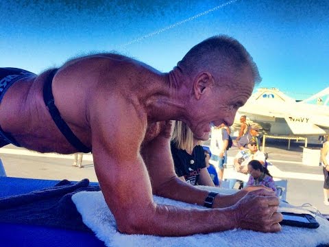 George Hood in USA smashes Planking Exercise World Record