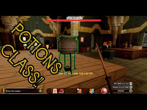 HARRY POTTER IN MINECRAFT | POTIONS CLASS | FLOO NETWORK