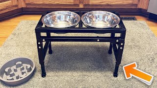 Elevated Dog Bowls for Large Medium Dogs - User Review