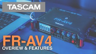 Video thumbnail for FR-AV4 32-bit Float 4-Channel Portable Recorder w/Mixer and Timecode Generator - Overview & Features by TASCAM Official