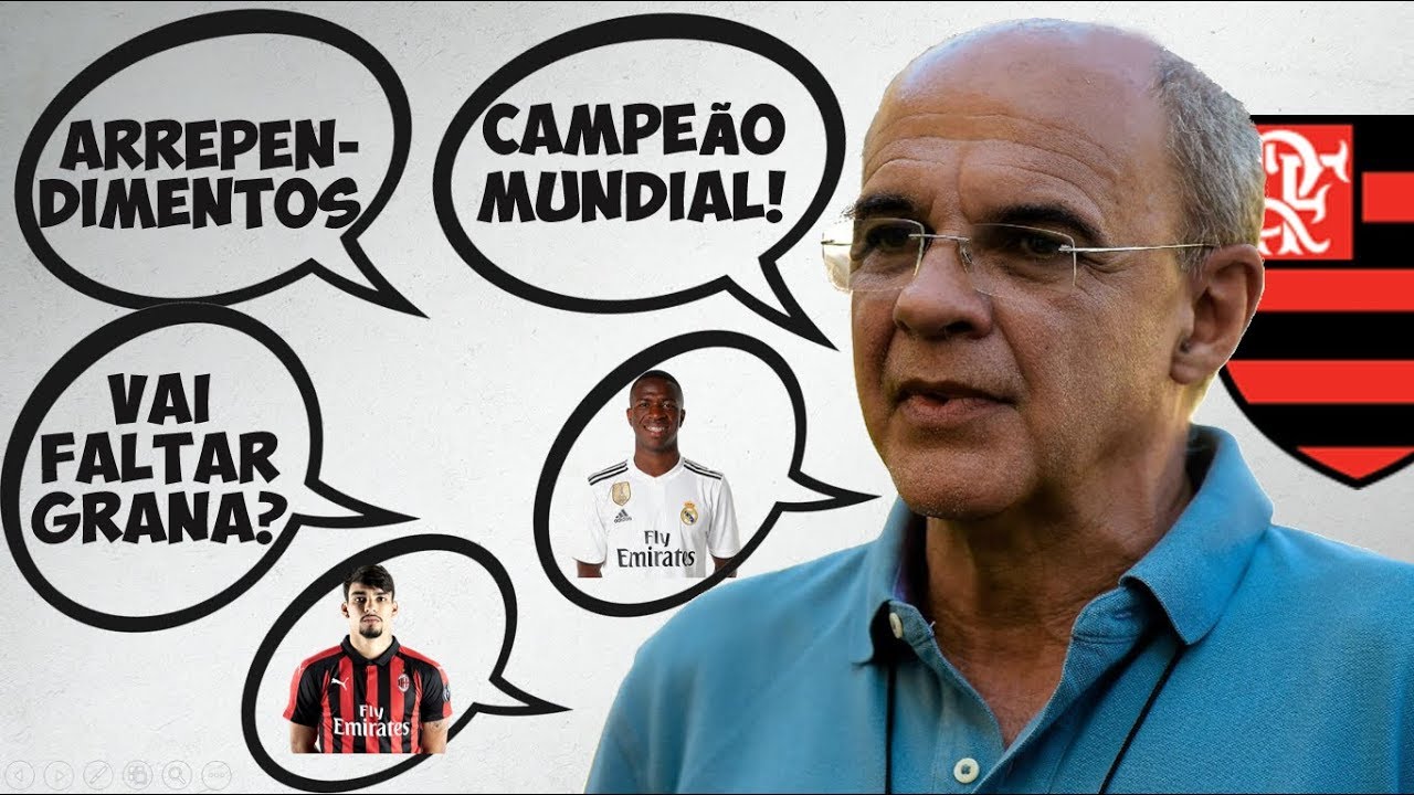 Bandeira prevê Flamengo campeão mundial, fala de contas, Paquetá, Vinícius júnior, admite erros...
