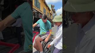 I Became a Rickshaw Driver in Vietnam 🇻🇳 #vietnamtravel #vietnam # #travel