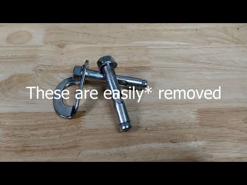 How to remove sleeve anchors (expansion bolts/dynabolts) [bolting for climbing]