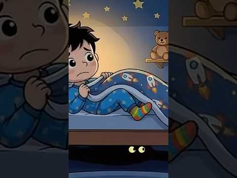 Desenho Infantil Educativo: Monstro Debaixo da Cama!  Desenho Animado para Crianças #shorts