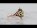 video - Delicate Diamond Leaf Engagement Ring
