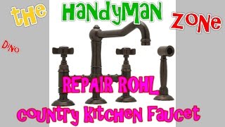 preview picture of video 'Rohl country kitchen faucet A3650 spout leaks(@ base), falls off, spout loose or stiff movement'