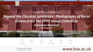 Sebastian Marshall, “Beyond the Classical Landscape: Photographs of Rural Greece from the SPHS Image Collection”