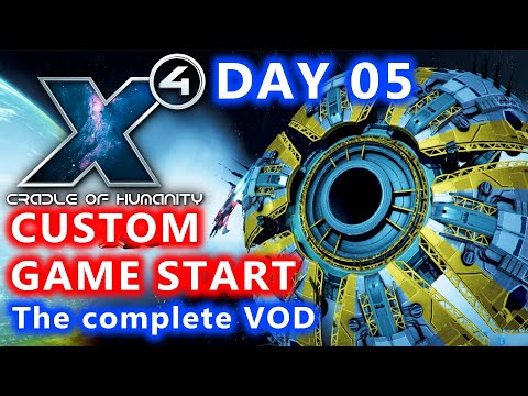 Starting Terran Quest Line - Custom Game [Day05] - X4 Cradle of Humanity - Captain Collins