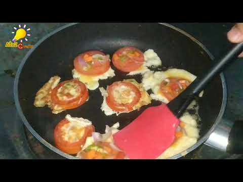 Tomato Sliced with Mixed Vegetables and eggs Recipe |...