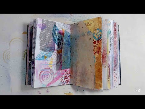 Painted Paper Glue Book Part 1