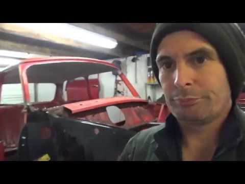 Austin mini restoration - Door step fitting