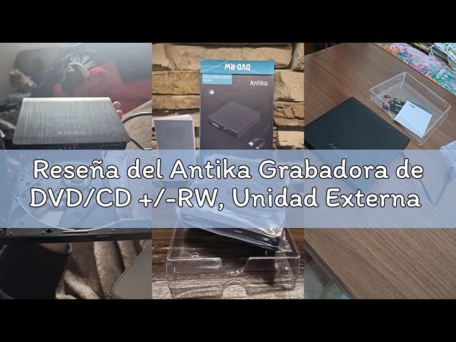 Vídeo relacionado con Antika Grabadora de DVD/CD +/-RW, Unidad Externa USB 3.0, Dispositivo Lector de Tarjetas portátil Ultrafino Compatible con Laptop,Desktop,PC Mac/OS/XP/Vista/Win11/Win10/Win8 (Black3.0)