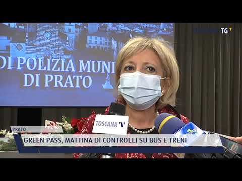2021-12-06 PRATO - GREEN PASS, MATTINA DI CONTROLLI SU BUS E TRENI