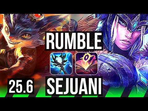 RUMBLE vs SEJUANI (JGL) | 800+ games | KR Master | 25.6