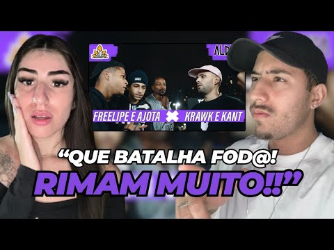 REAGINDO |(FLOWZADA) Krawk e Kant x FreeLipe e Ajota | 172ª Batalha da Aldeia | Barueri | SP | REACT