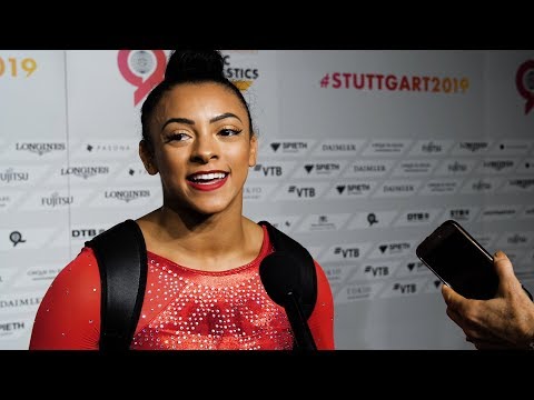 Ellie Downie (GBR) Interview 2019 Worlds Stuttgart - Qualifications