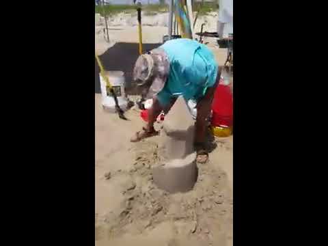Sand Castle lessons on South Padre Island with Andy Hancock
