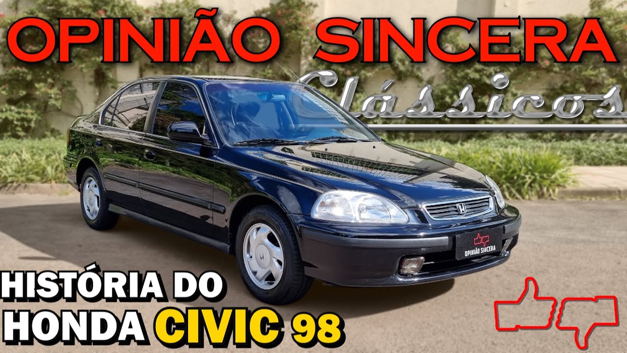 Honda Civic EX 1998 - História e curiosidades do concorrente do Toyota Corolla! Clássicos Ep 17