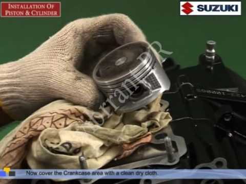 How to , Installation Of Piston & Cylinder, How to maintain motorcycle
