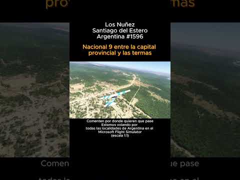 Los Nuñez, Santiago del Estero desde el Microsoft Flight Simulator #losnuñez #santiagodelestero
