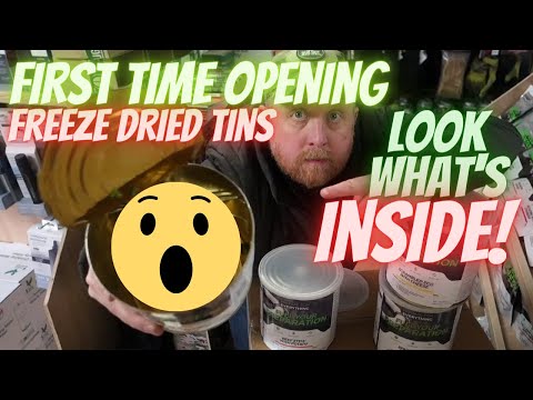 FIRST TIME OPENING FREEZE DRIED TINS | uk preppers