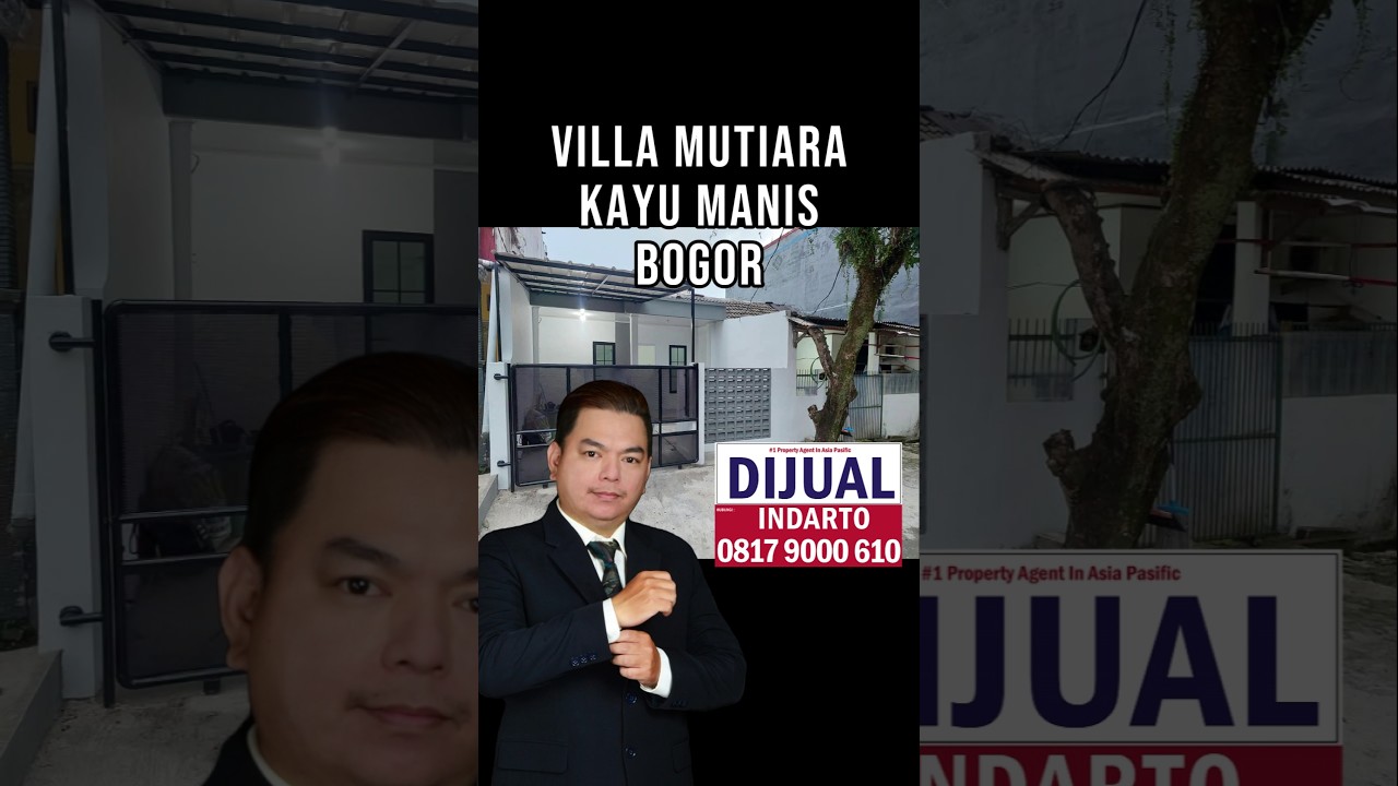 Di Jual Rumah Cantik Baru LT 60 LB 45 di Villa Mutiara Bogor Kayu Manis , Tanah Sareal Bogor