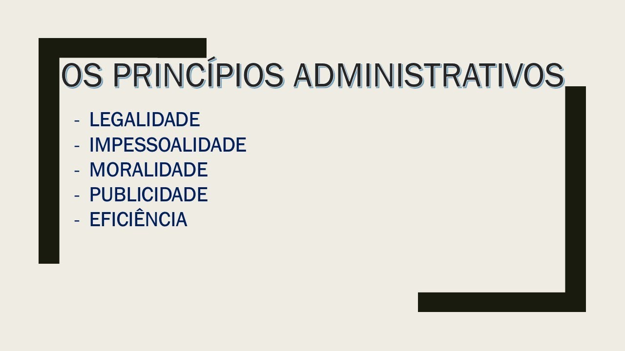 Article 37 CF/88 Principles of Legality, Impersonality, Morality, Publicity and Efficiency