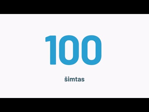 Lithuanian for Beginners: Learn Lithuanian NUMBERS 1-100