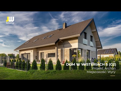 DOM W WISTERIACH 5 (G2) przykładowa realizacja domu jednorodzinnego - realizacja JW Budownictwo