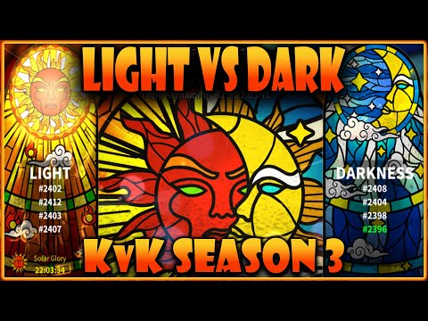 Entering Light vs Dark KvK with my 2396 Account - Reviewing LvD