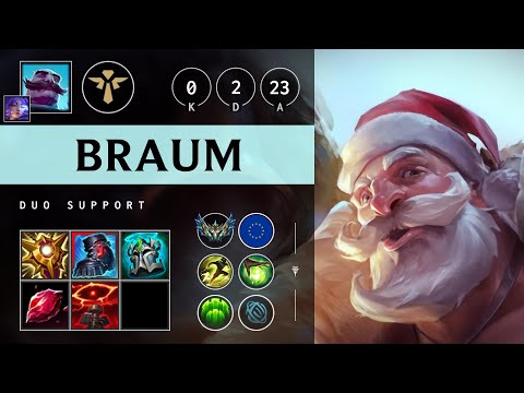 Braum Support vs Blitzcrank - EUW Challenger Patch 25.19