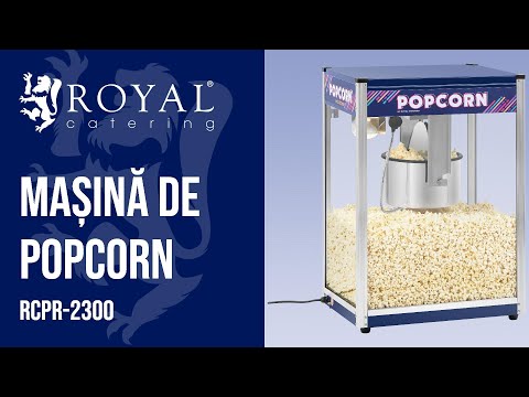 video - Mașină de Popcorn - Albastră - 455 g - XXL