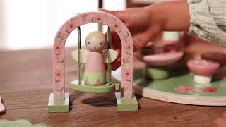 Domeček pro víly dřevěný přenosný Fairy Garden