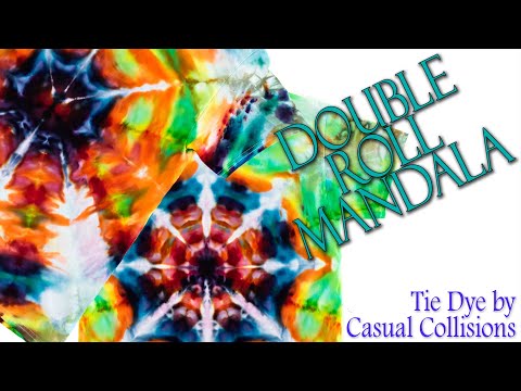 Tie Dye:  Double Roll Mandala  [Ice Dye]