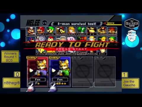 Smash @ IV Vapor 3: Revenge of the COXX 2 - Singles Round 1: n8thegr8 vs Joe the Gaucho