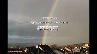 Galerie Fotoserie Regenbogen über Hackenheim Rheinhessen