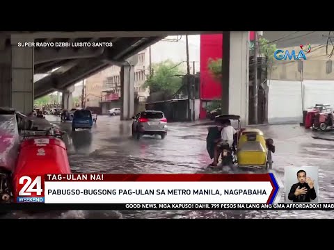 Metro Manila, inulan at binaha dahil sa Hanging Habagat 24 Oras Weekend