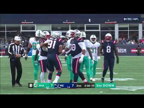 Carl Davis Sack | Patriots vs Dolphins