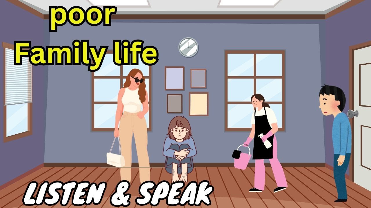 Poor family part 1 | English story | Learn English| Stories in English | English learning vlog