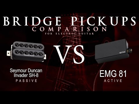 Seymour Duncan INVADER SH-8 vs EMG 81 - Bridge Guitar Pickup Comparison Tone Demo