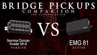 Video thumbnail for Seymour Duncan INVADER SH-8 vs EMG 81 - Bridge Guitar Pickup Comparison Tone Demo by Mike Stamper