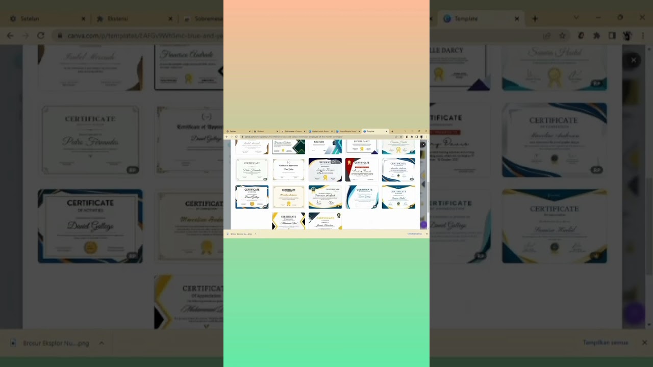 Belajar membuat sertifikat lomba sendiri #shorts #sertifikat #lomba #tutorial #belajar