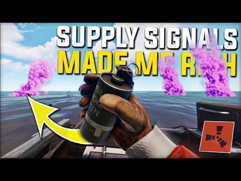 HOW THREE SUPPLY SIGNALS MADE ME RICH WITH END GAME LOOT - Rust Survival Gameplay | S22-E4
