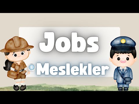 Jobs and Occupations Vocabulary in English,Vocabulary : Jobs and Occupations,Turkish Vocabulary