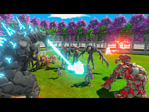 🔥GODZILLA vs INFERNALS Teams - Animal Revolt Battle Simulator